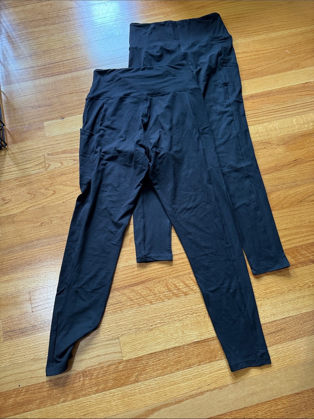 Black High-Waist Leggings - Pair